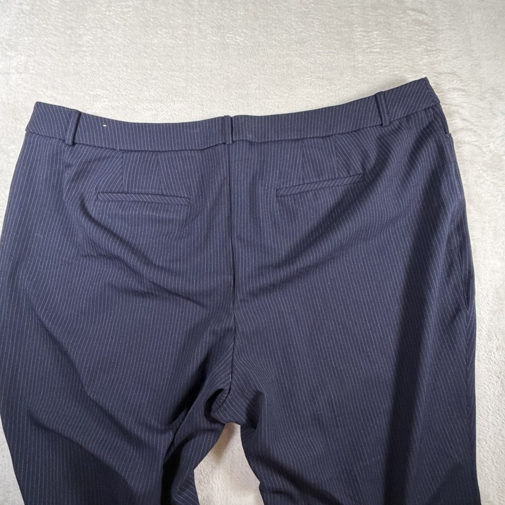 Lane Bryant The Curvy Allie Pants 28R Navy Pinstripe Career Dress Plus Size - Picture 6 of 8